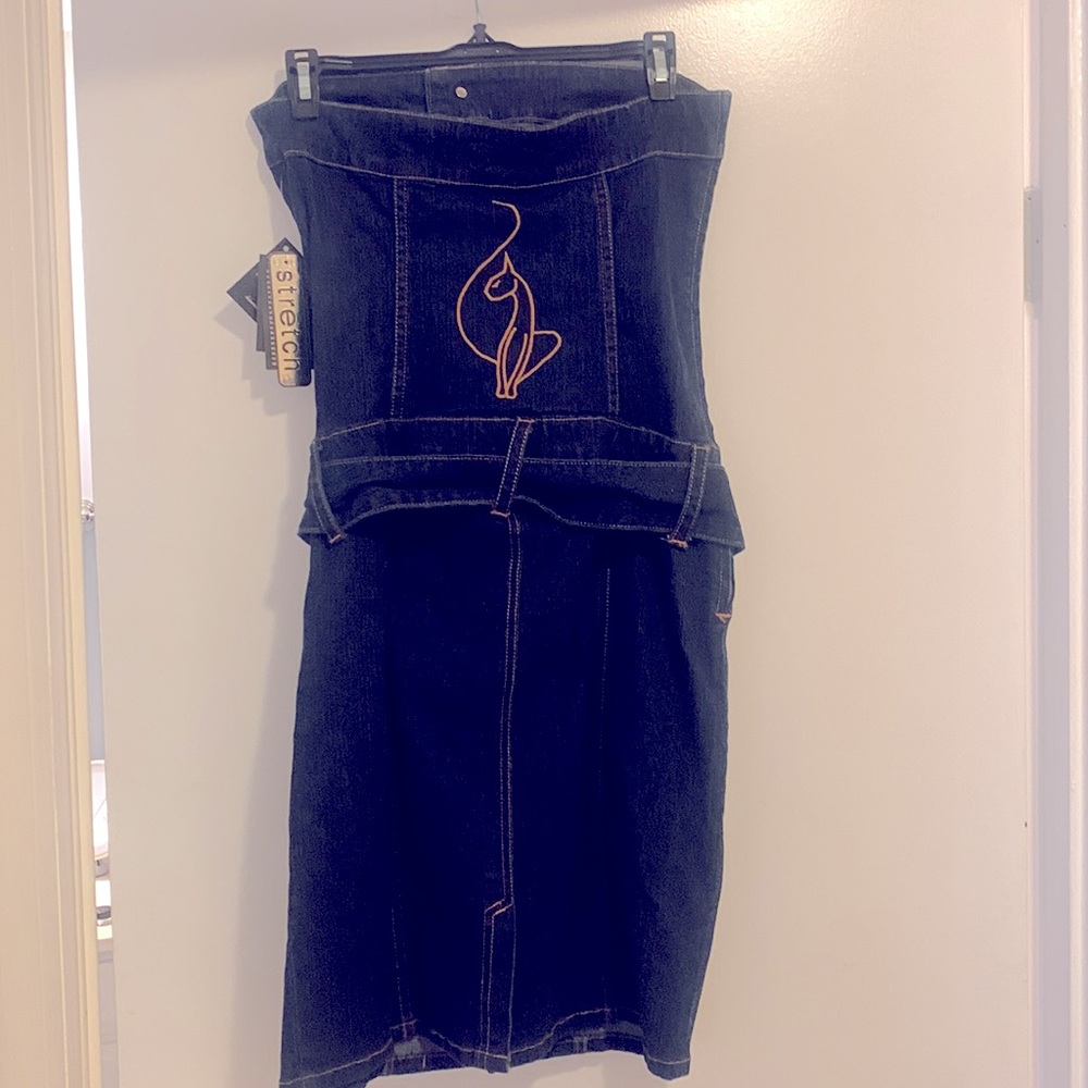 Blue jean dress very cute - Picture 2 of 2